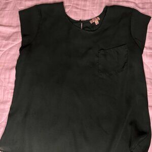 Lily White  Black Shirt